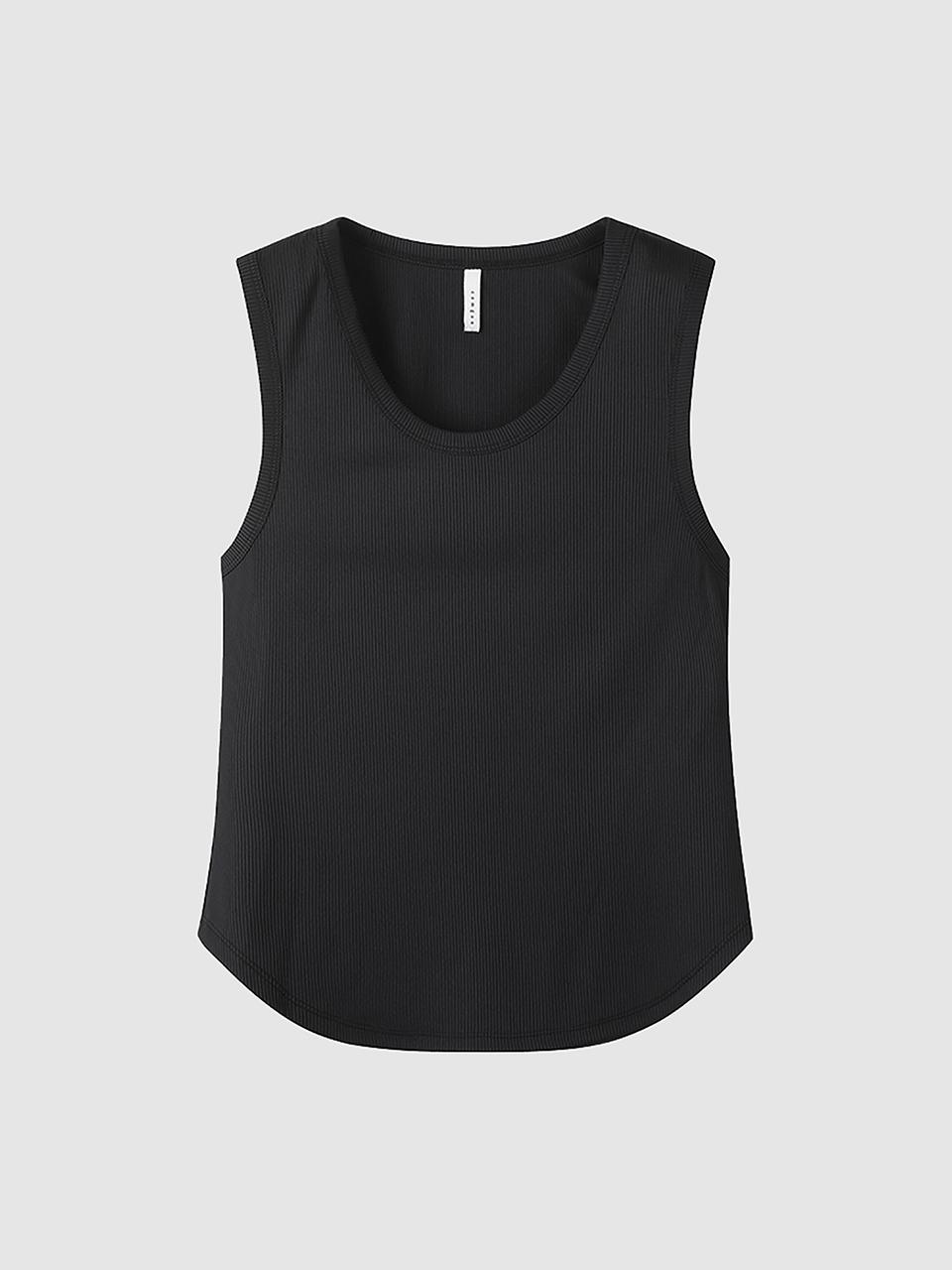 comgen Slim Ribbed Sleeveless Top NAEU3-WKS010450