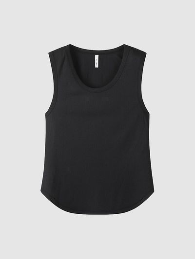 comgen Slim Ribbed Sleeveless Top NAEU3-WKS010450