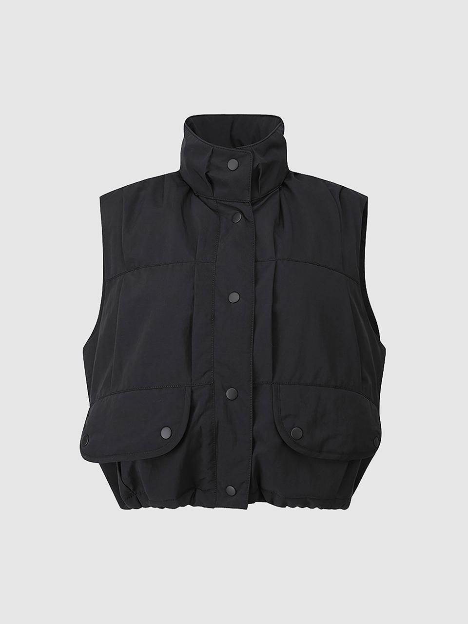 comgen Tuck Detail Padded Vest NAES1-WVT310450