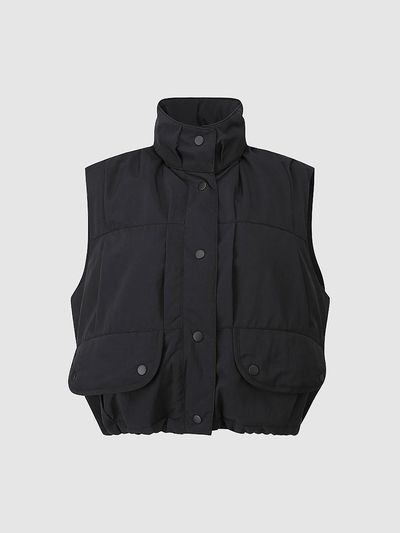comgen Tuck Detail Padded Vest NAES1-WVT310450