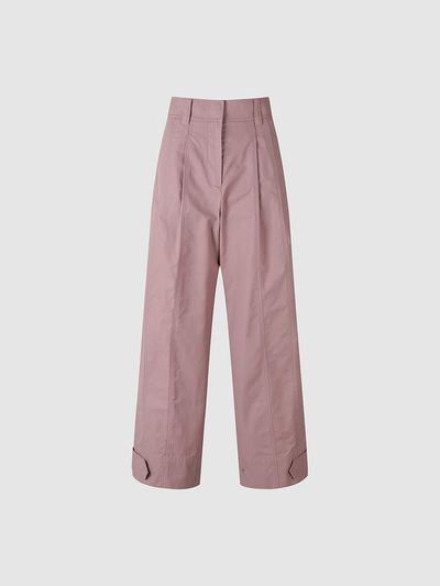 comgen tuck detail semi-wide pants NAEF7 - WPL220 220