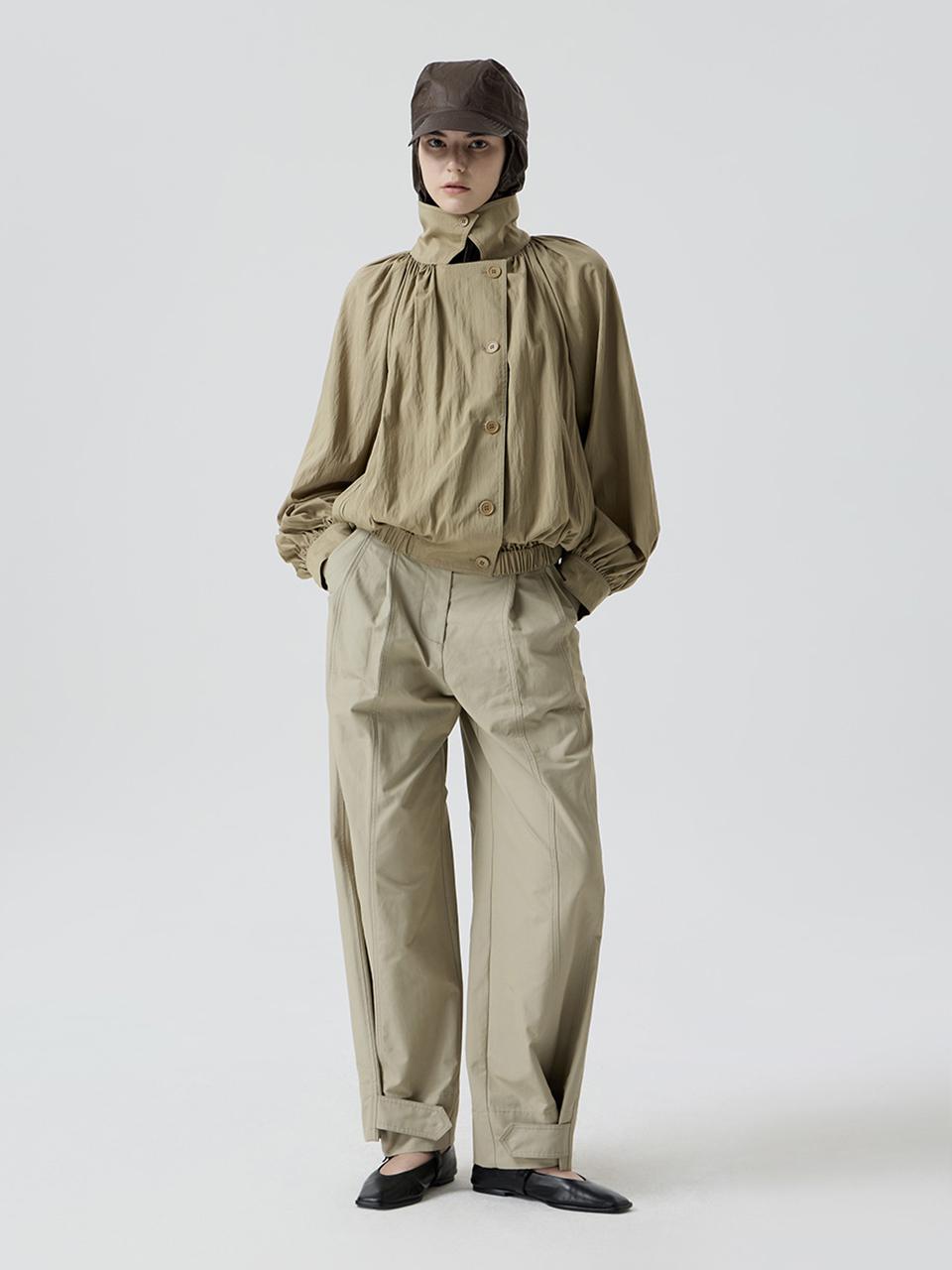 comgen tuck detail semi-wide pants NAEF7 - WPL220 830