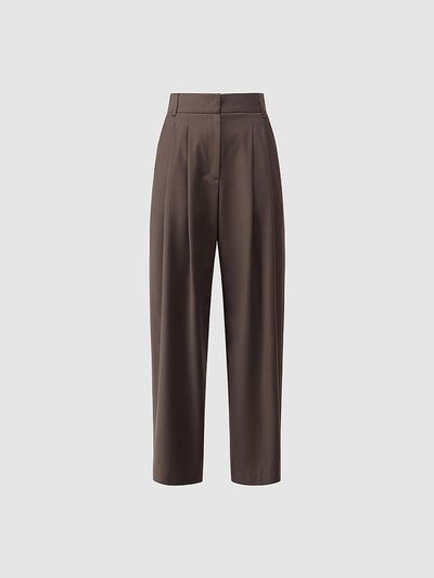 comgen Two-Tuck Wide Fit Tailored Pants NAES1-WPL040310