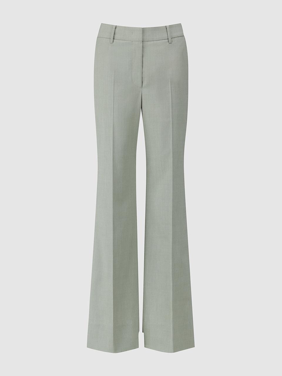 comgen Unbalanced Hem Boot-Cut Pants (NAFU4-WPL110)