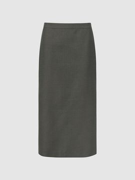comgen vintage check PATTERN H line skirt NAEW9 -WQS010_3