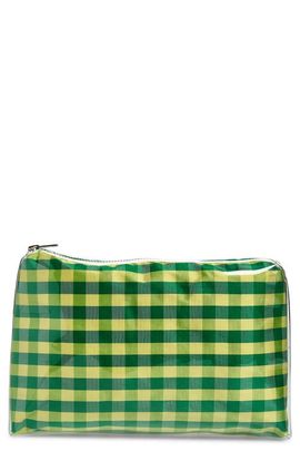 COMING OF AGE COMING OF AGE Gingham Zip Pouch