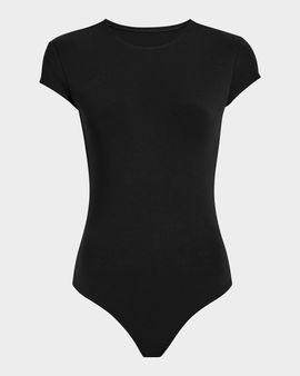 Commando Butter Cap-Sleeve Crewneck Bodysuit
