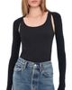 Commando Commando Ballet Body Shrug with Thumbholes Black One - 1