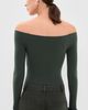 Commando Commando Ballet Off Shoulder Thong Bodysuit with Thumbholes Hazel One - 3
