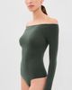 Commando Commando Ballet Off Shoulder Thong Bodysuit with Thumbholes Hazel One - 4