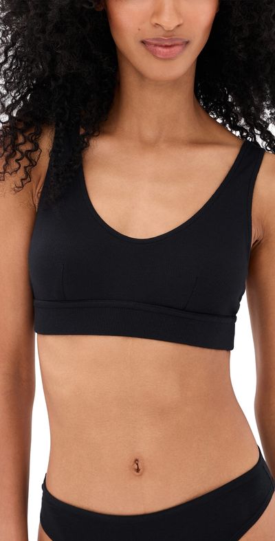 Commando Commando Better Than Basic Rib Bralette Black