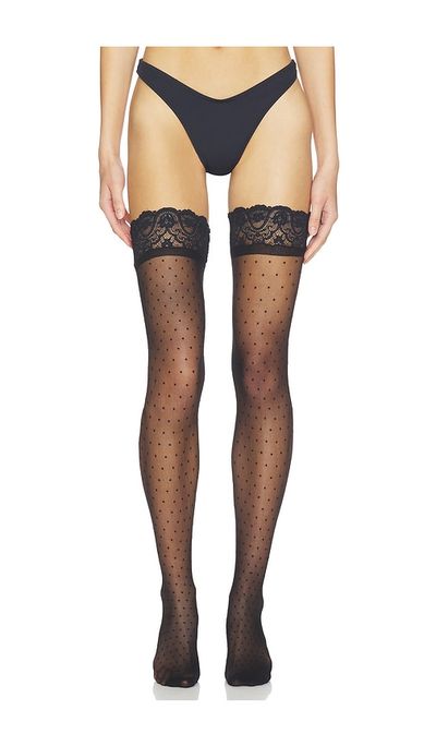 Commando Commando Chic Dot Thigh High Socks