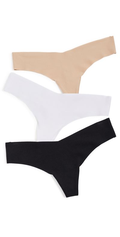 Commando Commando Cotton Thong Panties 3 Pack Multi