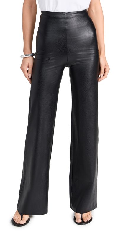 Commando Commando Faux Leather Wide Leg Pants Black S