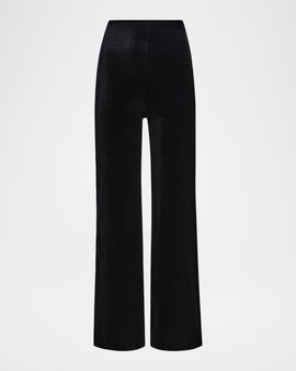 Commando Wide-Leg Stretch Velvet Pants