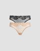 Commando Women's 2-Pack Lace-Trim Thong Set - 1