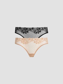 Commando Women's 2-Pack Lace-Trim Thong Set