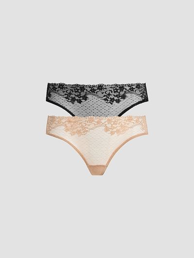 Commando Women's 2-Pack Lace-Trim Thong Set