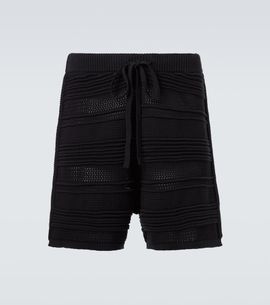 Commas Commas Cotton-blend crochet Bermuda shorts