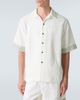 Commas Commas Crochet-trimmed bowling shirt - 3