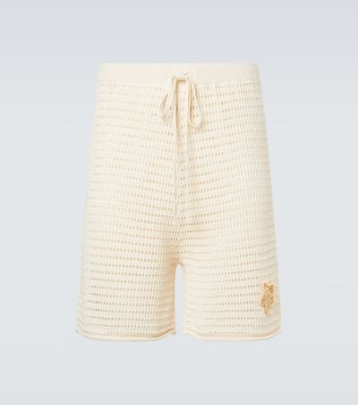 Commas Commas Crochet floral-appliquÃ© open-knit Bermuda shorts