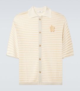 Commas Commas Crochet floral-appliquÃ© open-knit shirt
