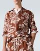 Commas Commas Floral tie-neck linen shirt - 5
