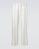 Commas Commas Kantha striped cotton straight pants - 1