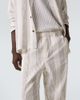 Commas Commas Kantha striped cotton straight pants - 5