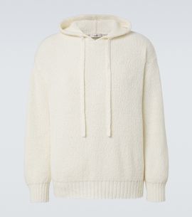 Commas Commas Knitted cotton hoodie