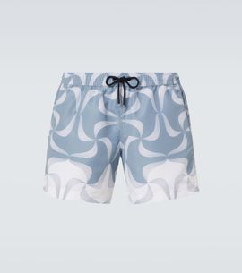 Commas Commas Mantra printed swim trunks