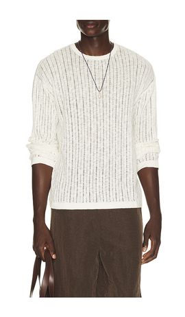 Commas Commas Pointelle Knit Sweater