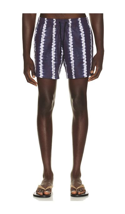 Commas Commas Shibori Stripe Classic Swim Short