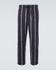 Commas Commas Striped linen wide-leg pants - 1