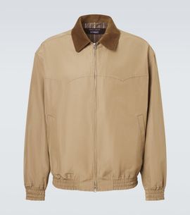 Comme des Garcons Homme Comme des GarÃ§ons Homme Corduroy-trimmed blouson jacket