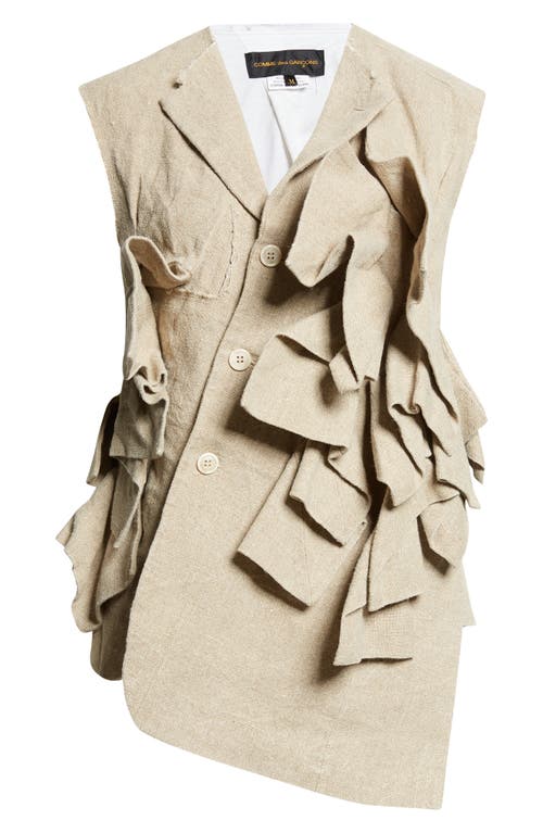 Comme des Garçons Comme des Garçons Asymmetric Heavyweight Linen Canvas Vest