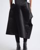 Comme des Garçons Comme des Garçons Asymmetrical Draped Satin Midi Skirt - 3