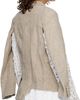 Comme des Garçons Comme des Garçons Beige Linen Super Heavy Canvas & Cotton Lace Blazer - 3