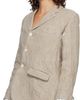 Comme des Garçons Comme des Garçons Beige Linen Super Heavy Canvas & Cotton Lace Blazer - 4