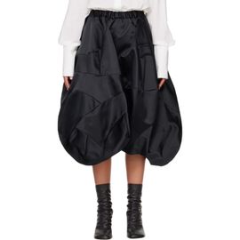 Comme des Garçons Comme des Garçons Black Bubble Satin Midi Skirt
