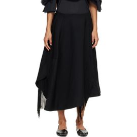 Comme des Garçons Comme des Garçons Black Fringe Midi Skirt