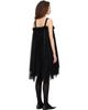 Comme des Garçons Comme des Garçons Black Gabardine Medium X Georgette Midi Dress - 3