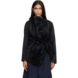 Comme des Garçons Comme des Garçons Black Jacquard Flower Pattern Jacket