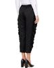 Comme des Garçons Comme des Garçons Black Satin Ruffled Trousers - 3