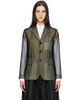 Comme des Garçons Comme des Garçons Black Thin Georgette Blazer - 1