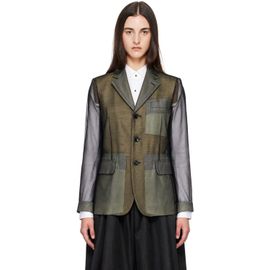 Comme des Garçons Comme des Garçons Black Thin Georgette Blazer