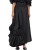 Comme des Garçons Comme des Garçons Black Twill Midi Skirt - 1