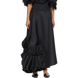 Comme des Garçons Comme des Garçons Black Twill Midi Skirt