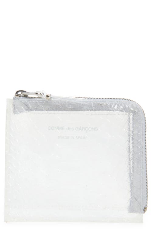 Comme des Garçons Comme des Garçons Clear Snakeskin Embossed Zip Around Wallet