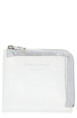 Comme des Garçons Comme des Garçons Clear Snakeskin Embossed Zip Around Wallet